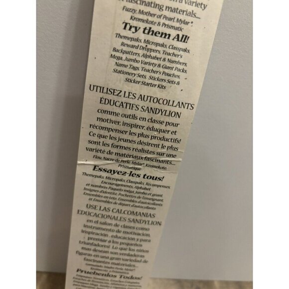 Vintage Sandylion Stickers Classpak Lot of 3 Packages Butterfly Foil New Sealed - Picture 6 of 6